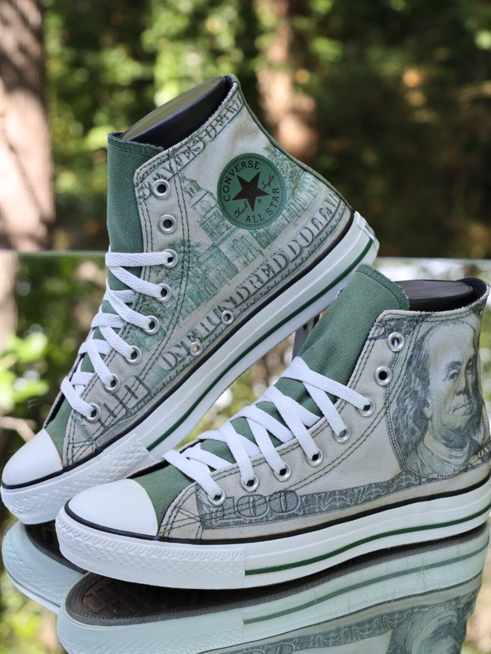 Converse Chuck Taylor All Star Hi Dollar Money Print 2010 - Picture 4 of 16